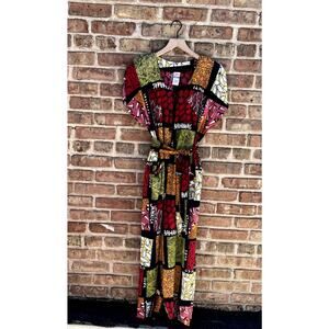 Vintage Jumpsuit Vibrant Caribbean Vibes